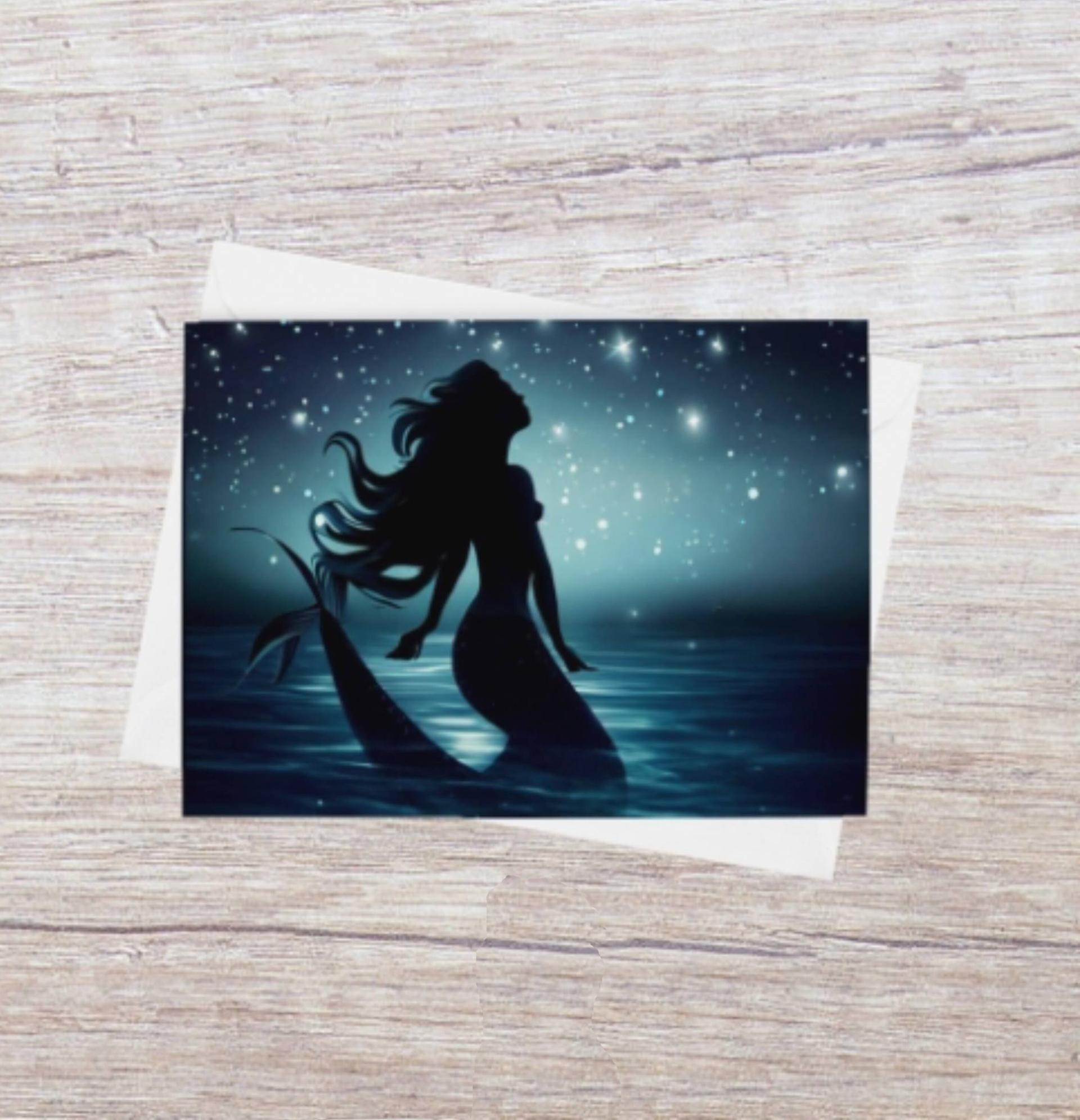 Mermaid Greeting Cards, Birthday, Invitations, Thank You Cards
