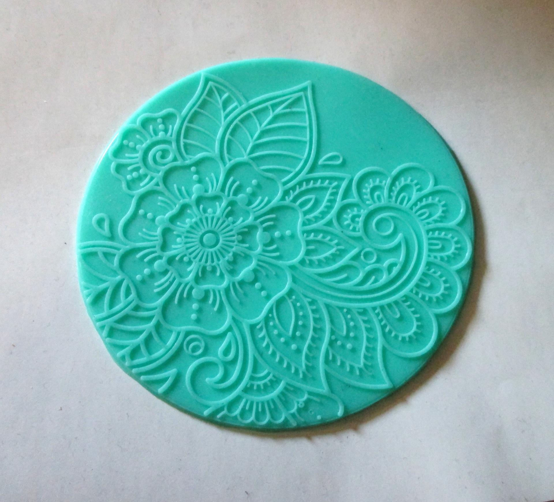 Mat Mold and Stamp - Texture for Clay, Polymer Clay, Resin and casting - Silicone Cling Stamp