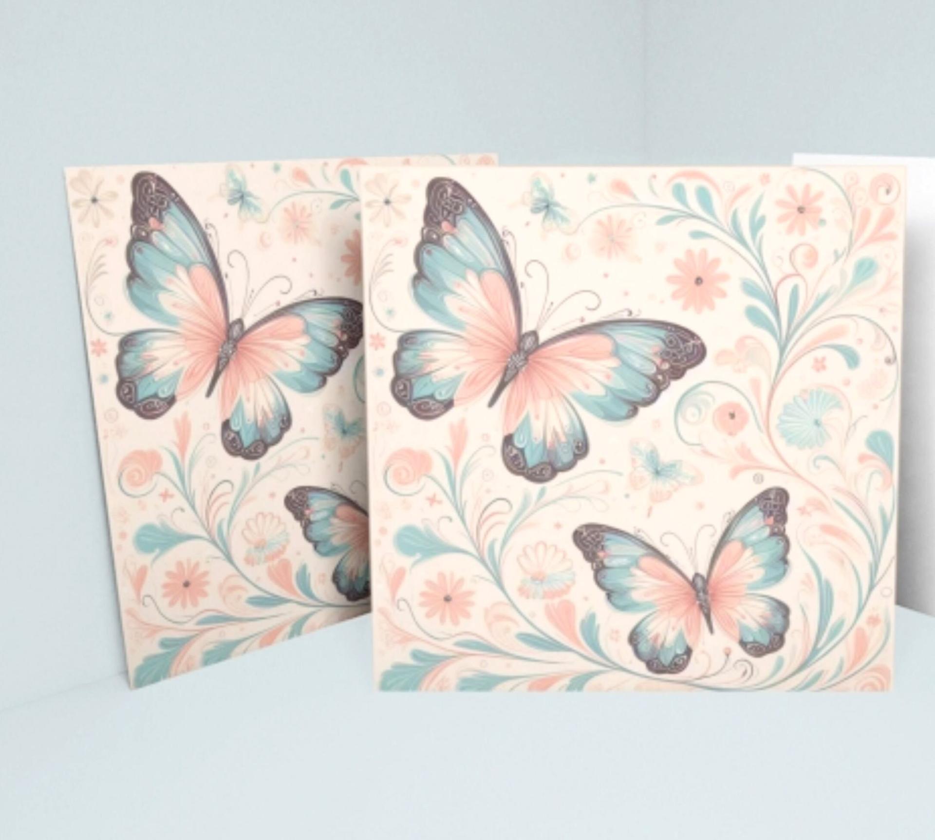 Butterfly Greeting Cards, Birthday, Invitations, Thank You Cards