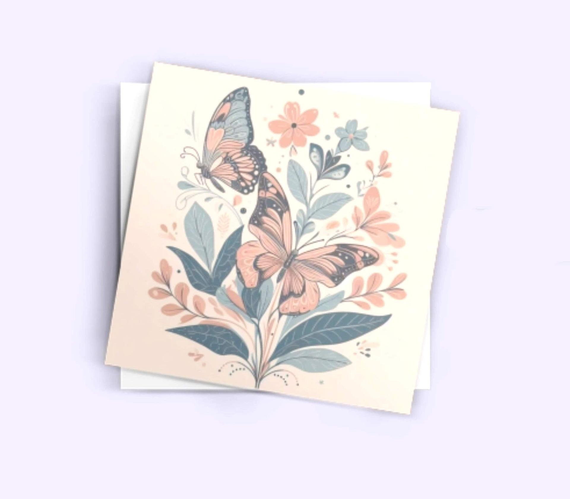 Butterfly Greeting Cards, Birthday, Invitations, Thank You Cards