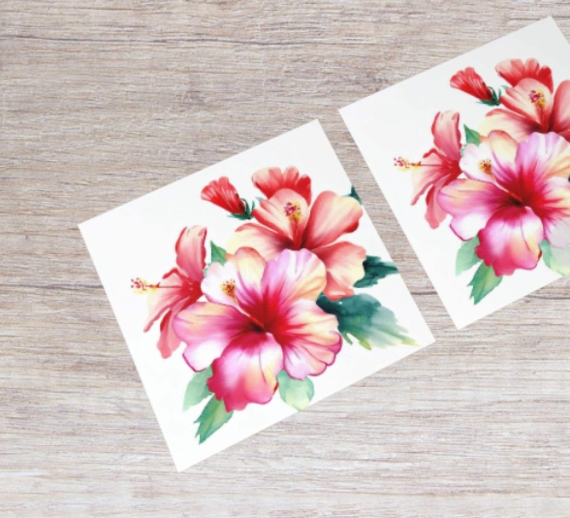 Hibiscus - Single Card or Bulk 10 Pack of Greeting Cards