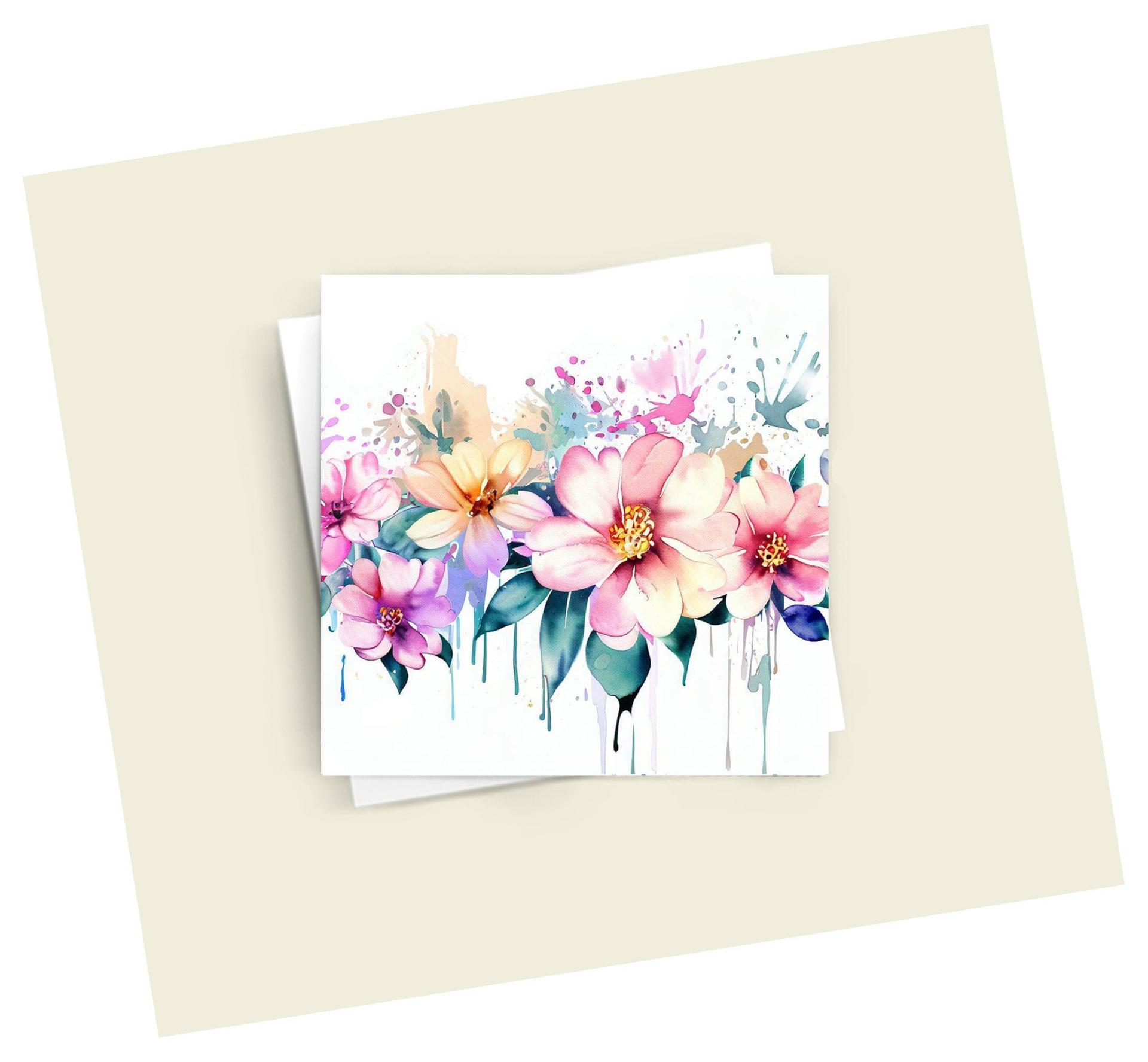 Hibiscus - Single Card or Bulk 10 Pack of Greeting Cards