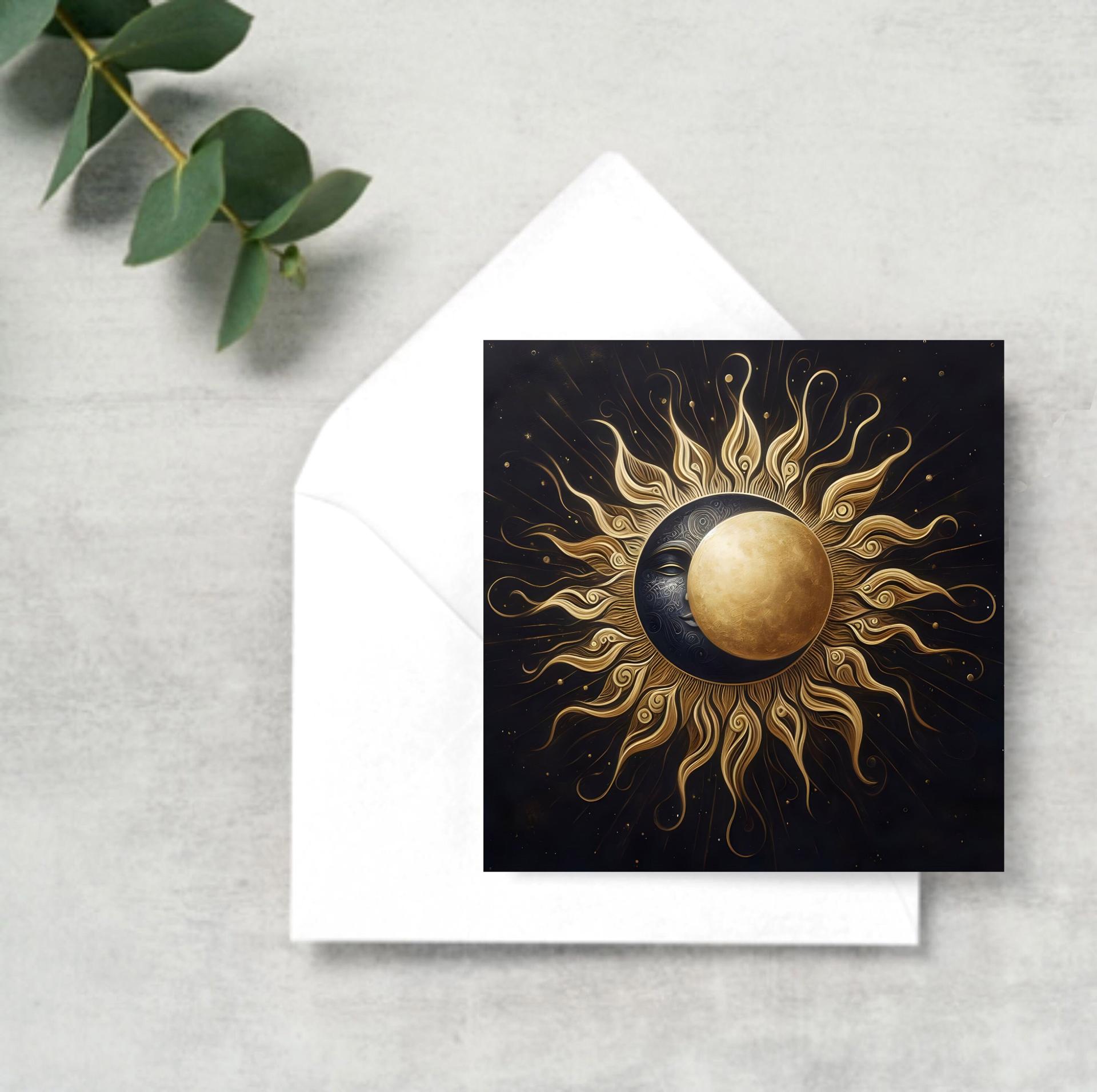 Sun and Moon - Greeting Cards