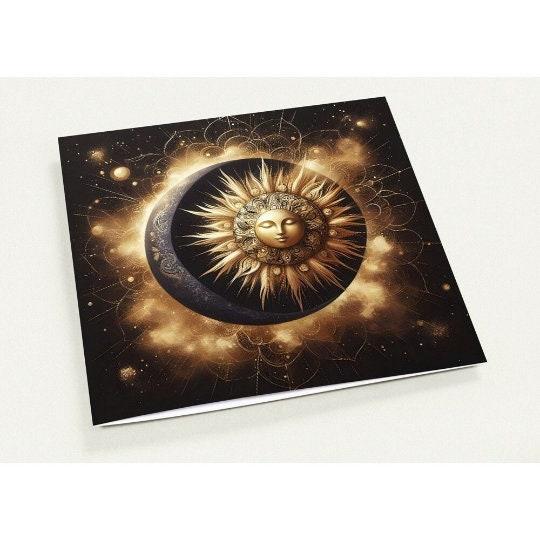 Sun and Moon - Greeting Cards