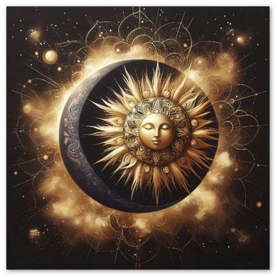 Sun and Moon - Greeting Cards