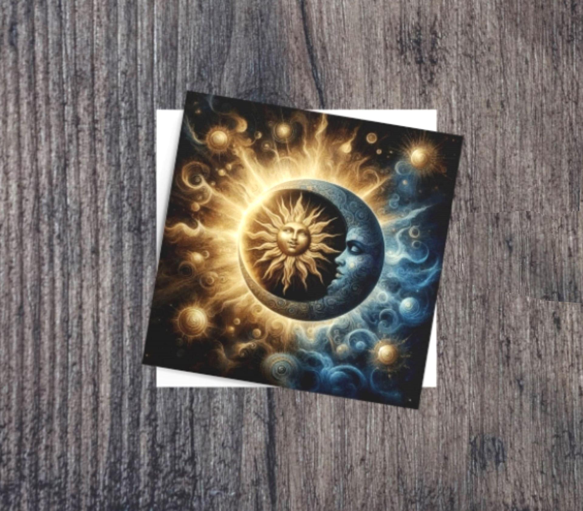 Sun and Moon - Greeting Cards