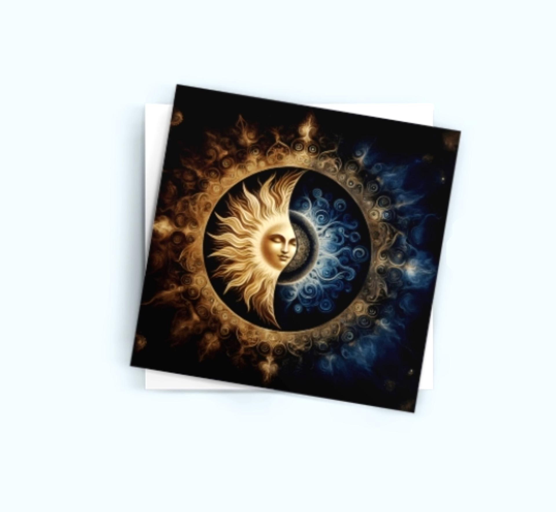 Sun and Moon - Greeting Cards