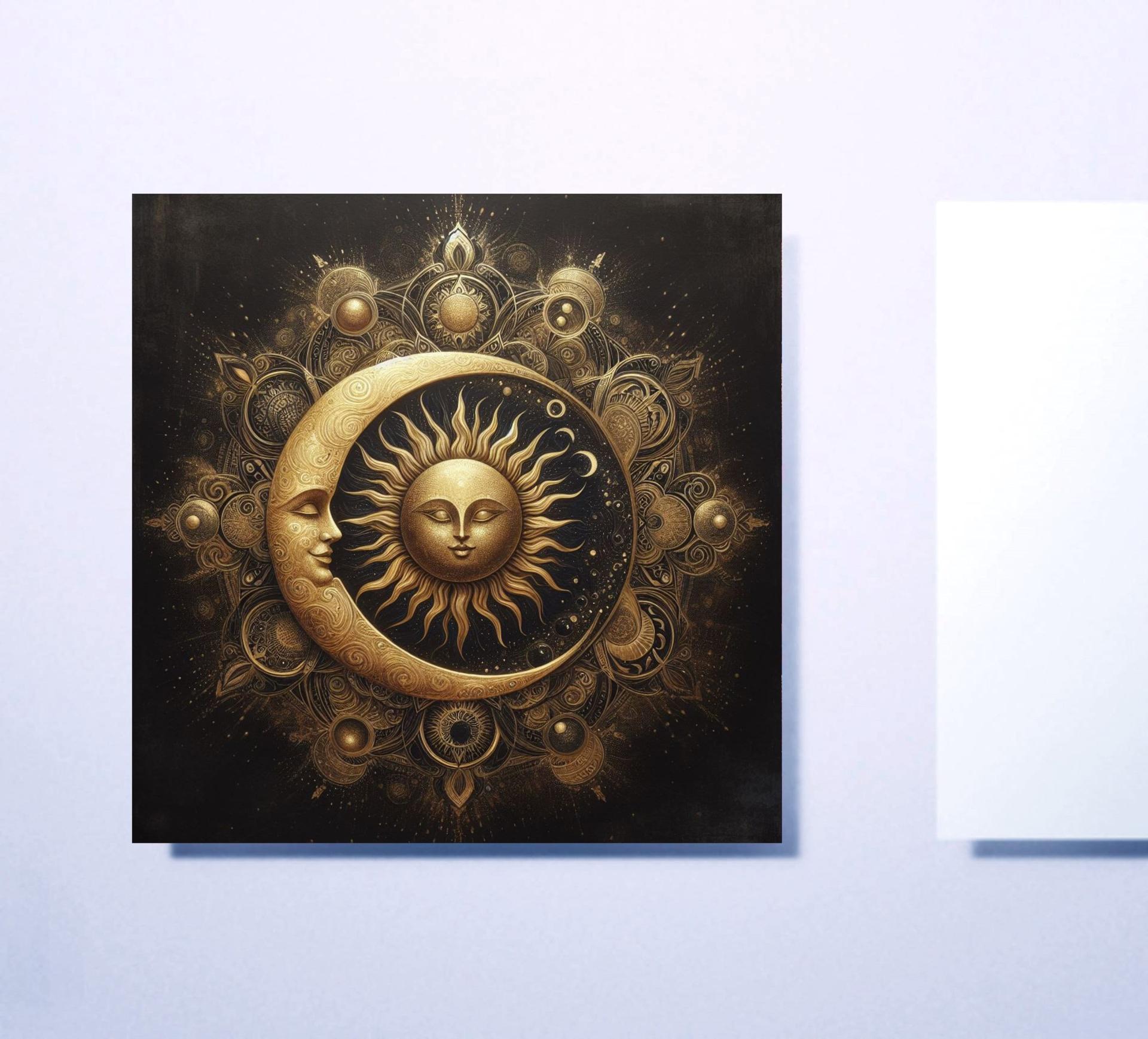 Sun and Moon - Greeting Cards