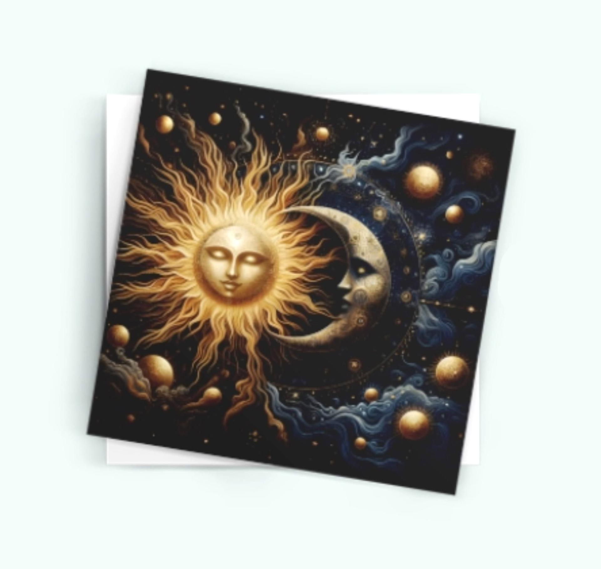 Sun and Moon - Greeting Cards