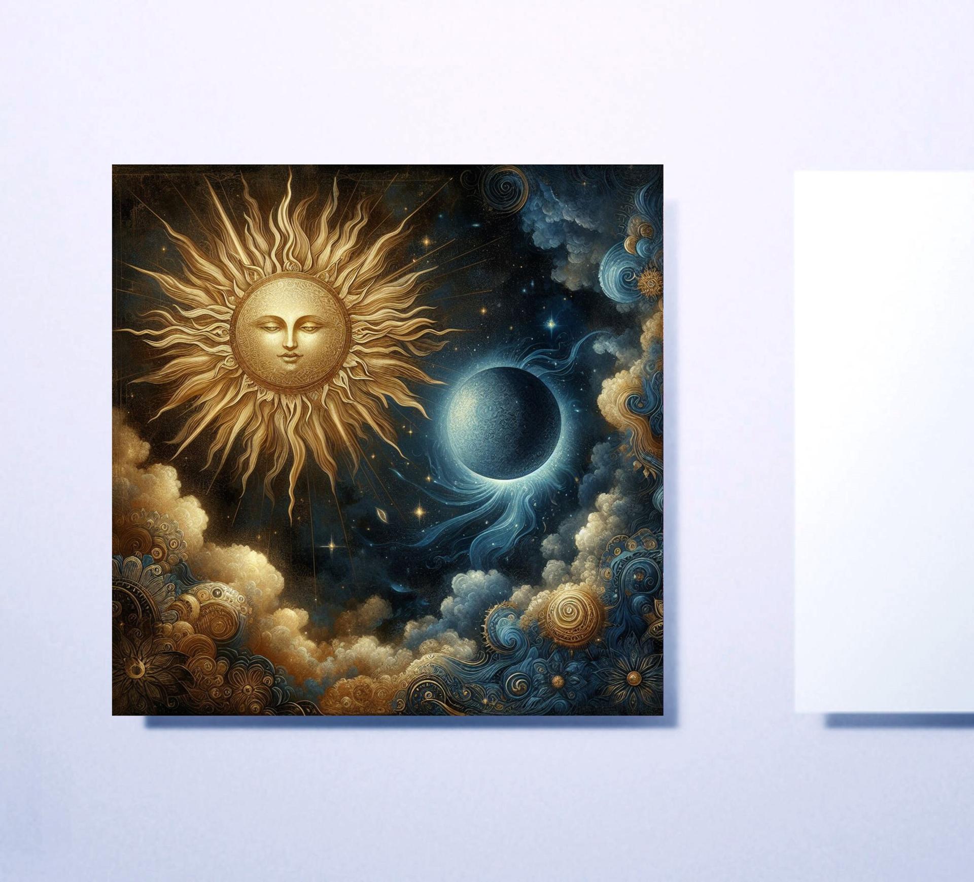 Sun and Moon - Greeting Cards