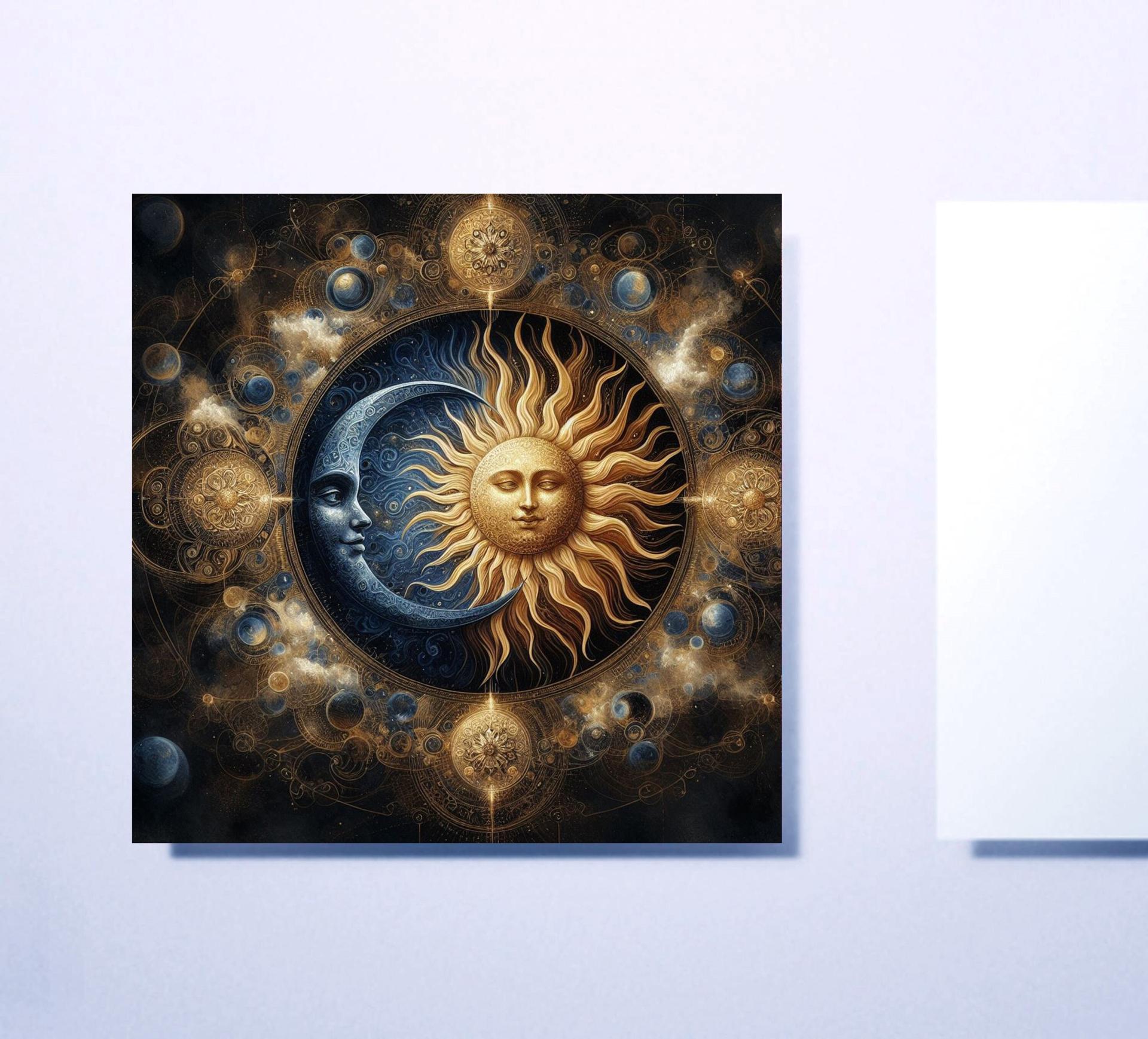 Sun and Moon - Greeting Cards