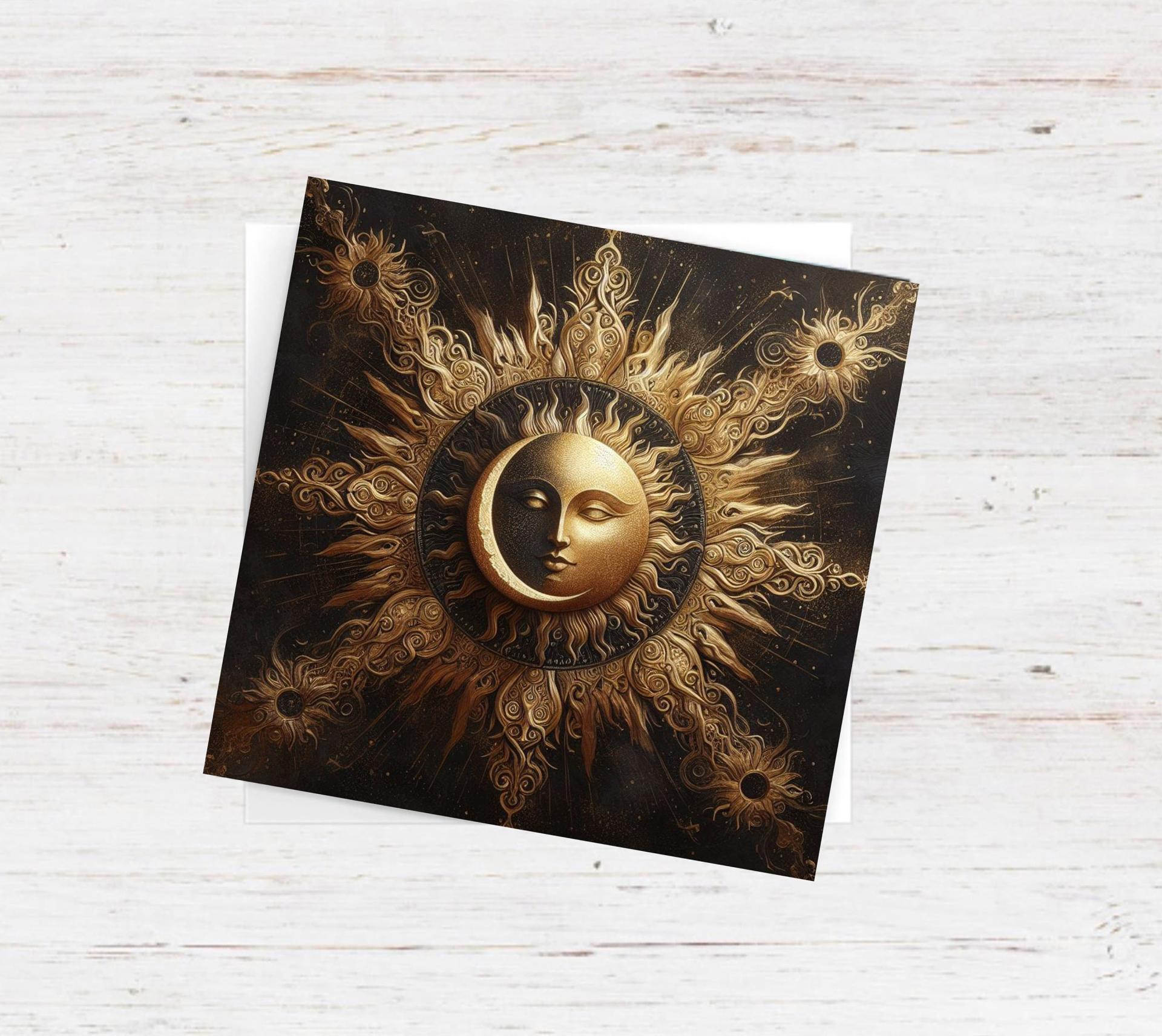 Sun and Moon - Greeting Cards