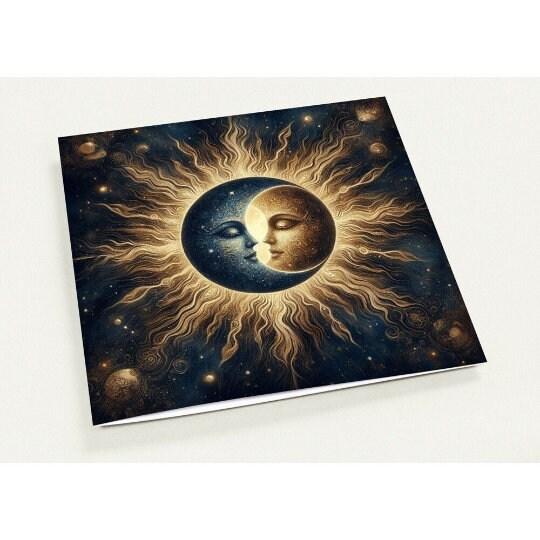 Sun and Moon - Greeting Cards