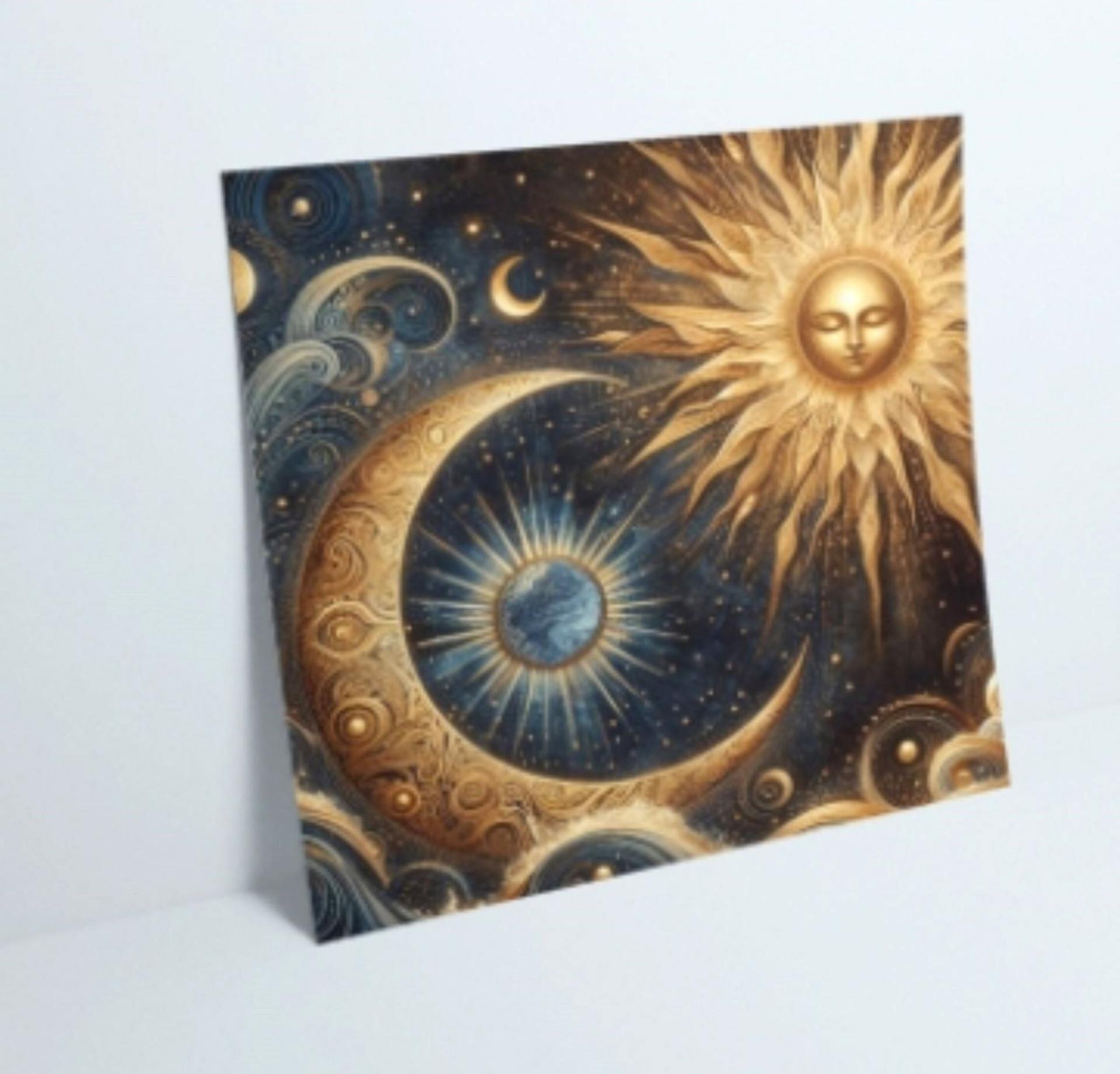 Sun and Moon - Greeting Cards