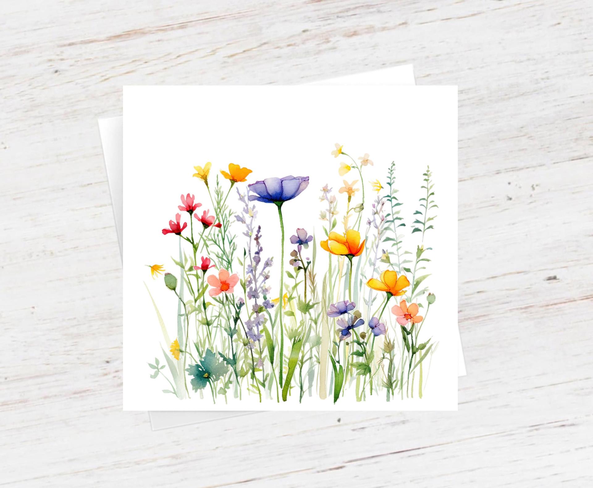 Wildflowers - Single Card or Bulk 10 Pack of Gift Cards