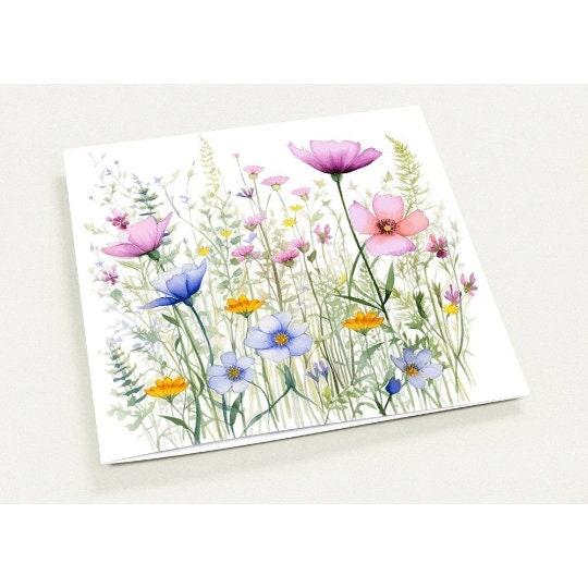 Wildflowers - Single Card or Bulk 10 Pack of Gift Cards