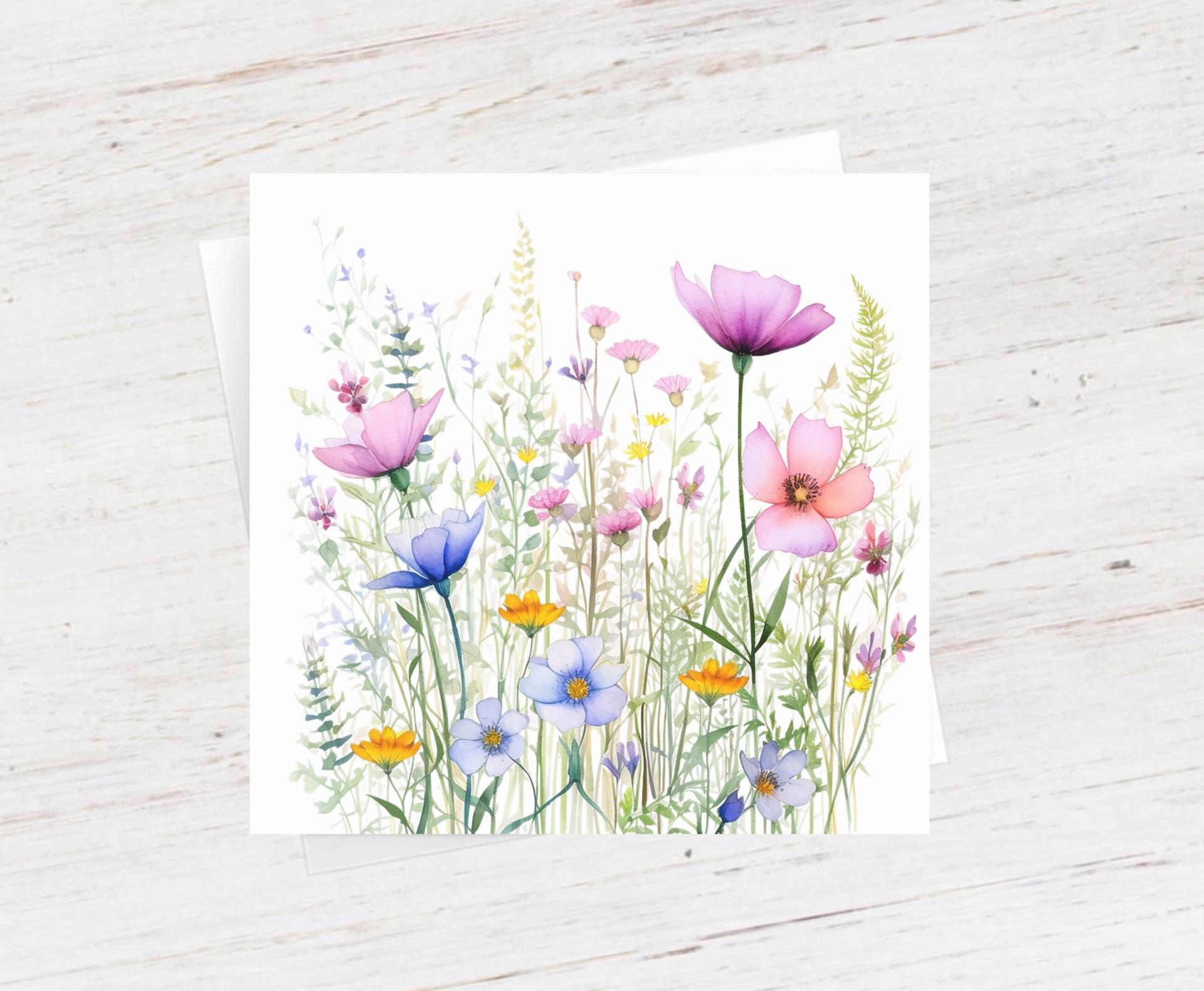 Wildflowers - Single Card or Bulk 10 Pack of Gift Cards