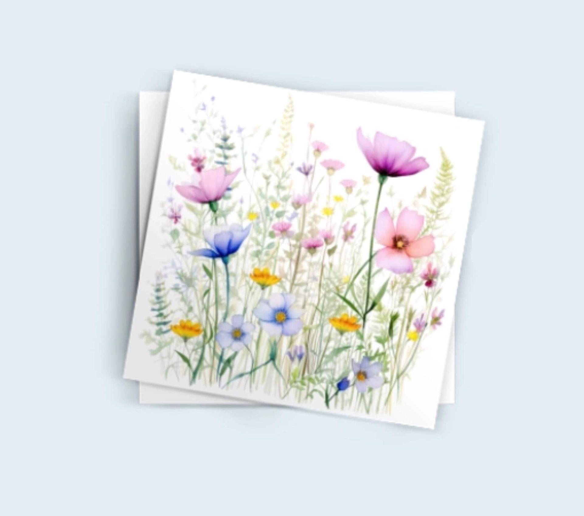 Wildflowers - Single Card or Bulk 10 Pack of Gift Cards