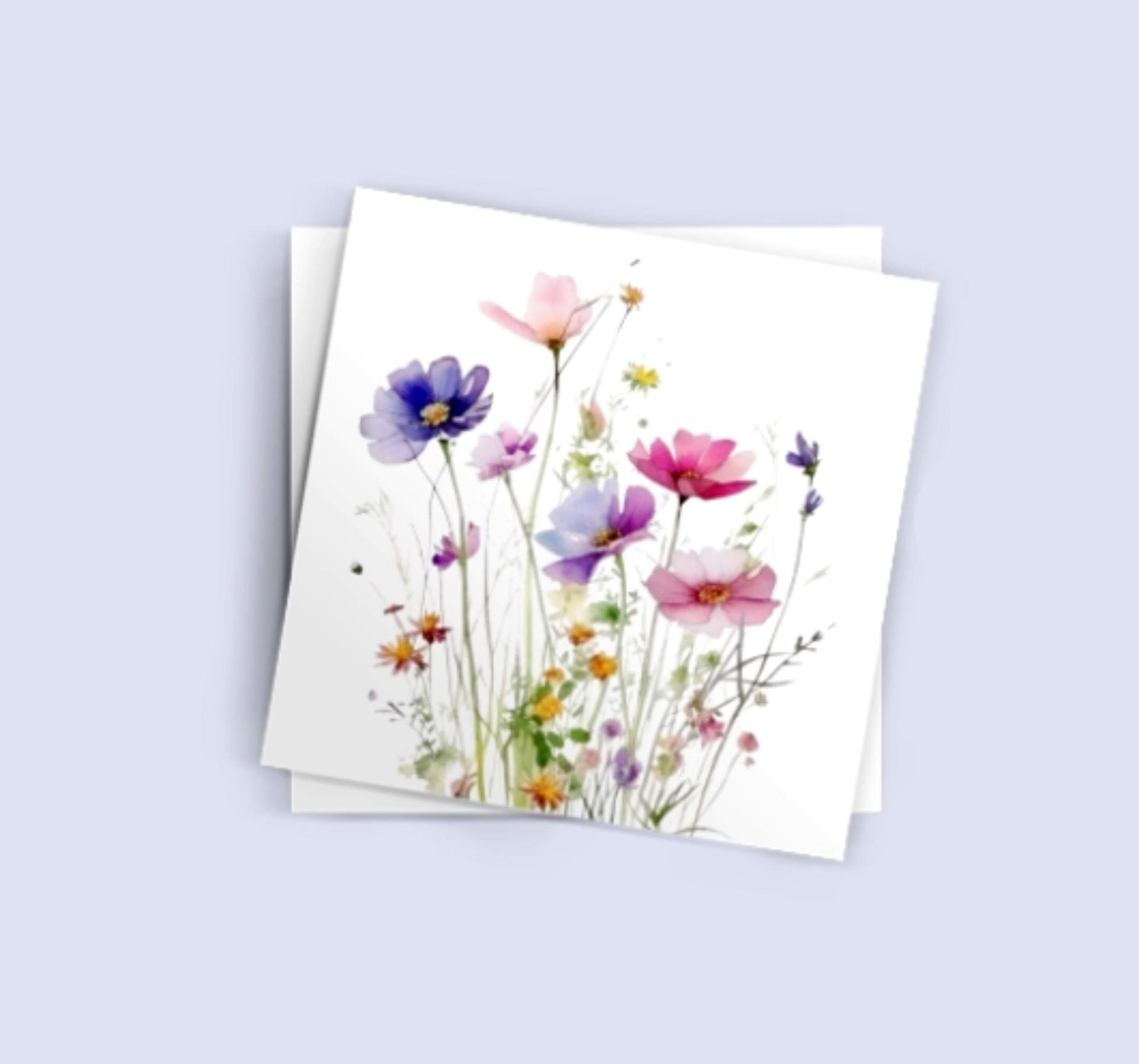 Wildflowers - Single Card or Bulk 10 Pack of Gift Cards