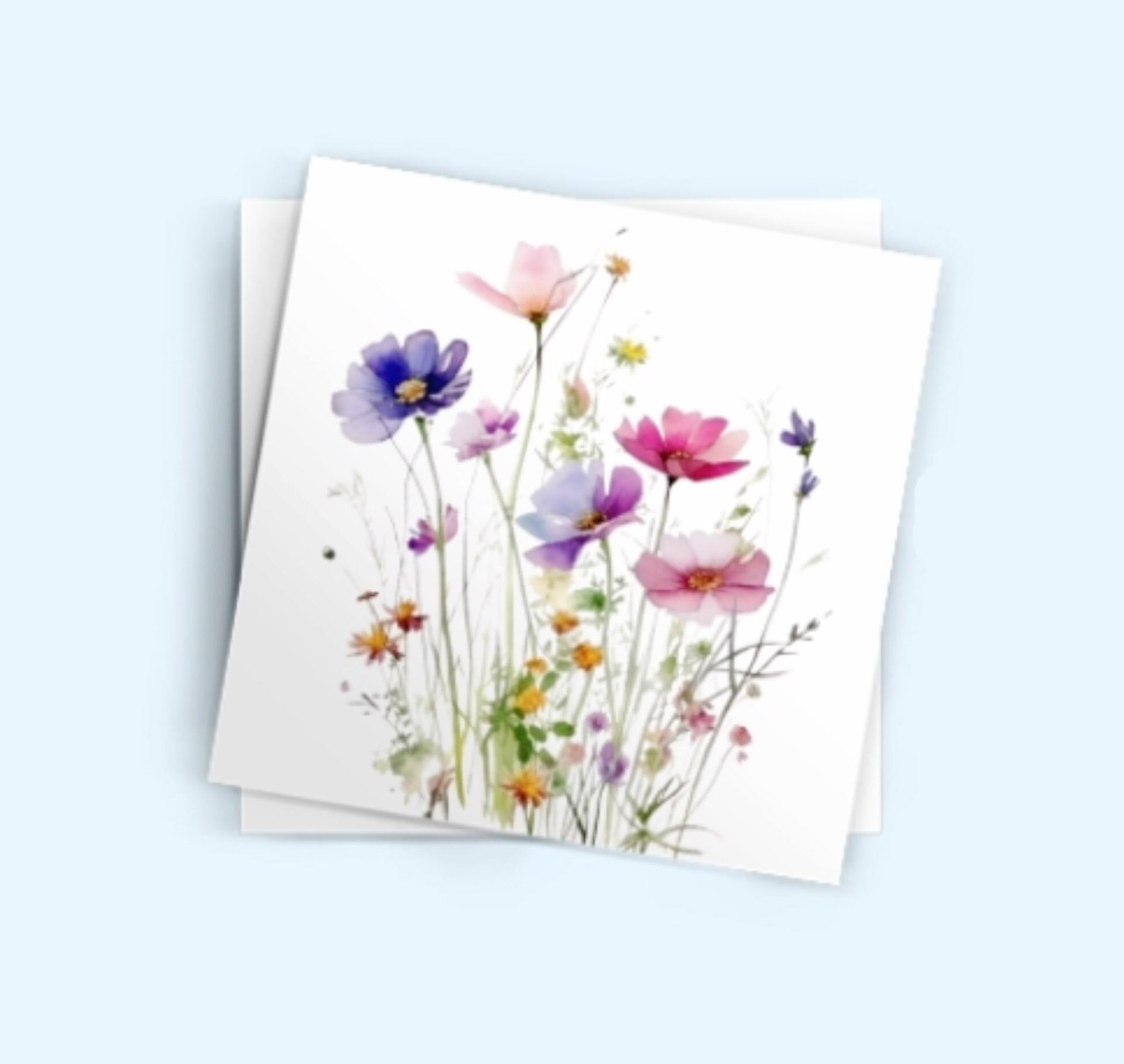 Wildflowers - Single Card or Bulk 10 Pack of Gift Cards