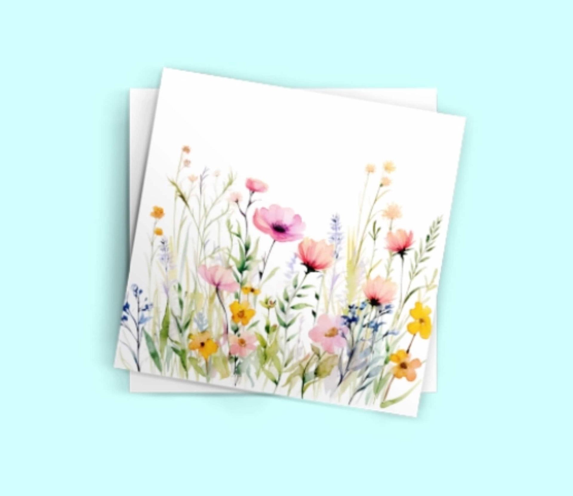 Wildflowers - Single Card or Bulk 10 Pack of Gift Cards