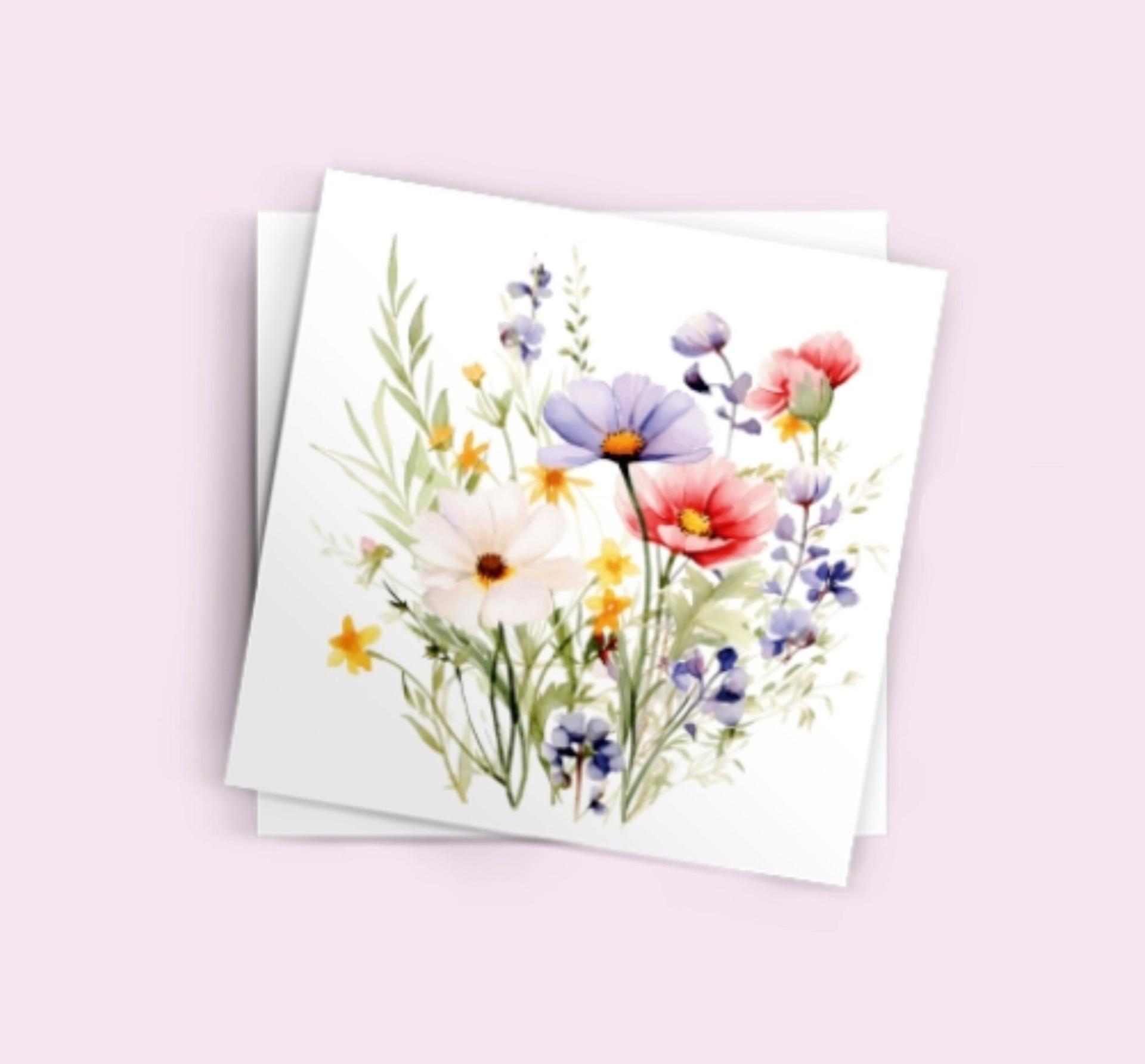 Wildflowers - Single Card or Bulk 10 Pack of Gift Cards