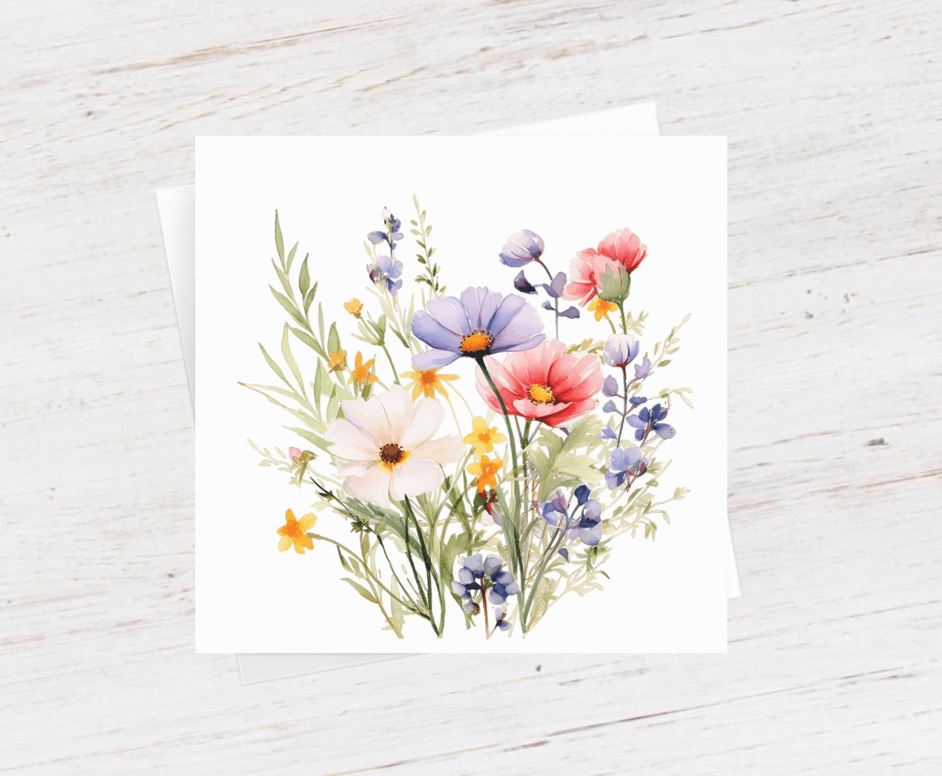 Wildflowers - Single Card or Bulk 10 Pack of Gift Cards