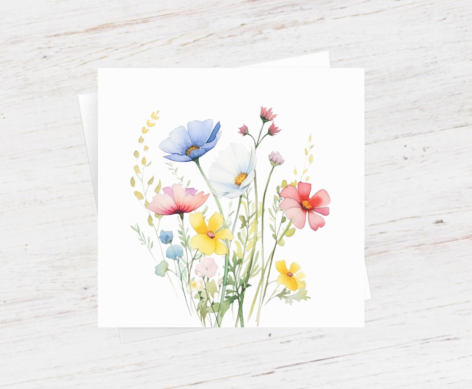 Wildflowers - Single Card or Bulk 10 Pack of Gift Cards