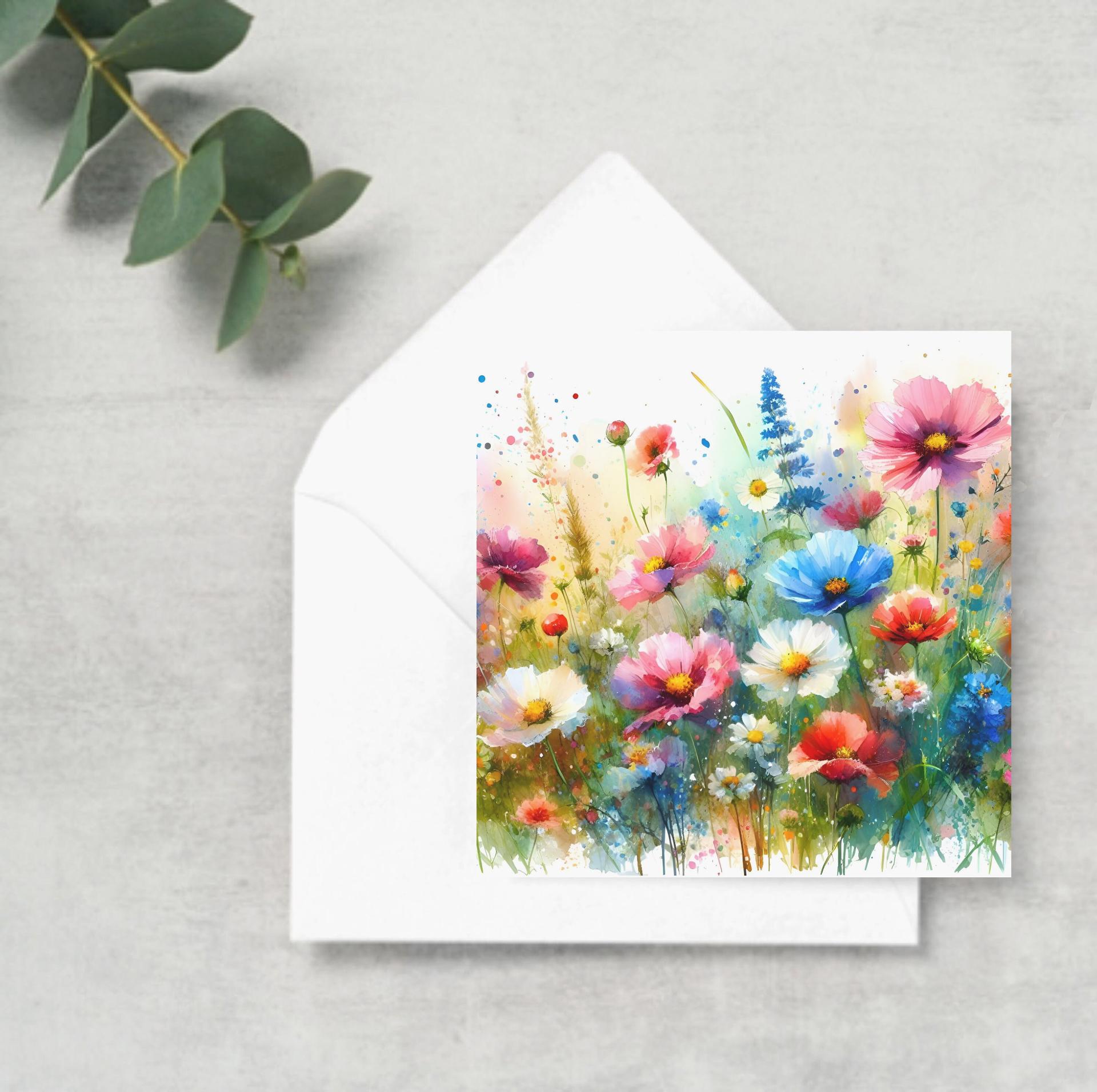 Wildflowers - Single Card or Bulk 10 Pack of Gift Cards