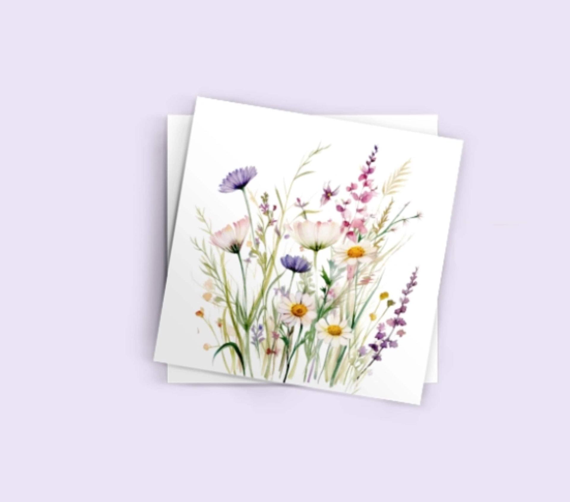 Wildflowers - Single Card or Bulk 10 Pack of Gift Cards