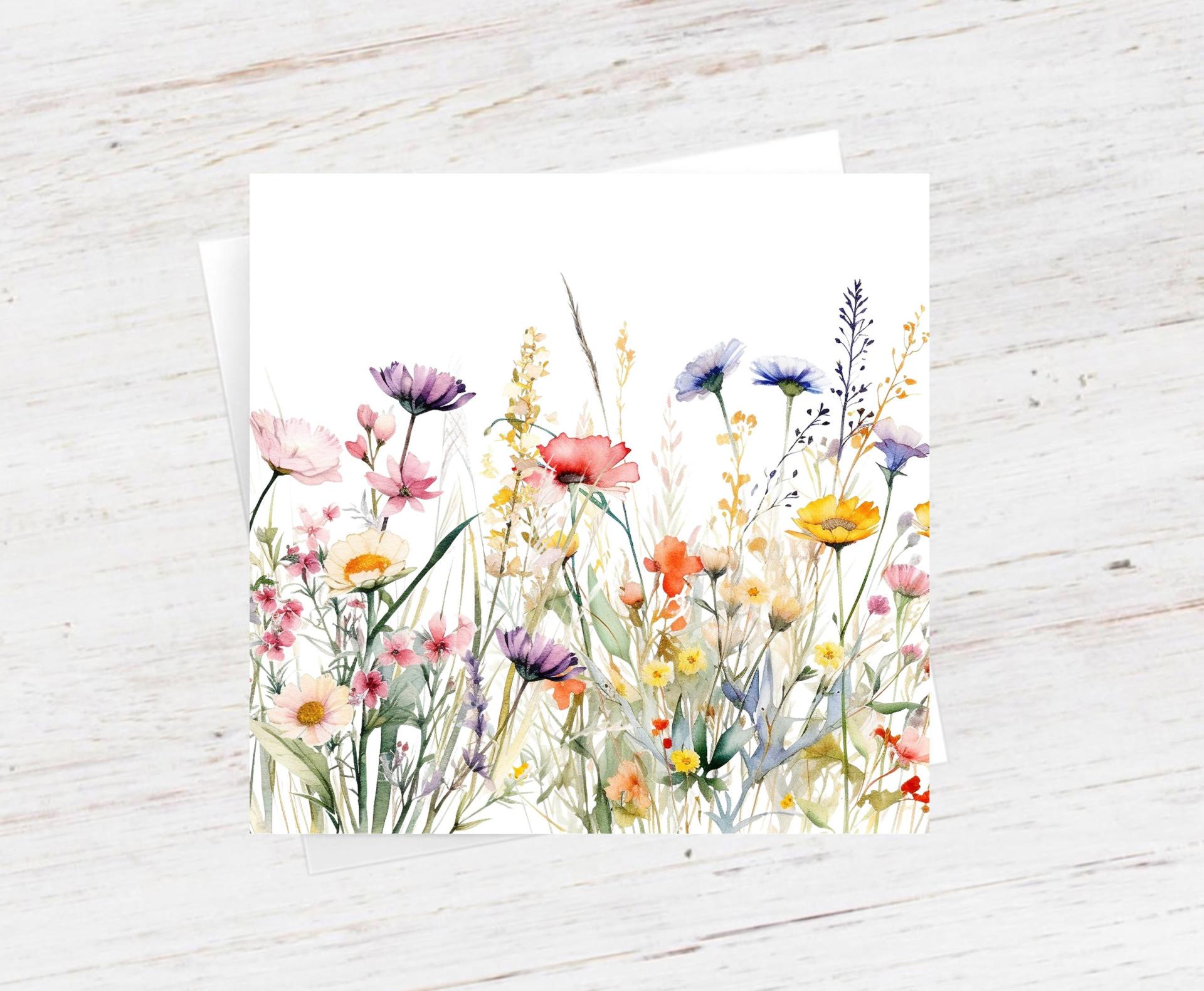 Wildflowers - Single Card or Bulk 10 Pack of Gift Cards