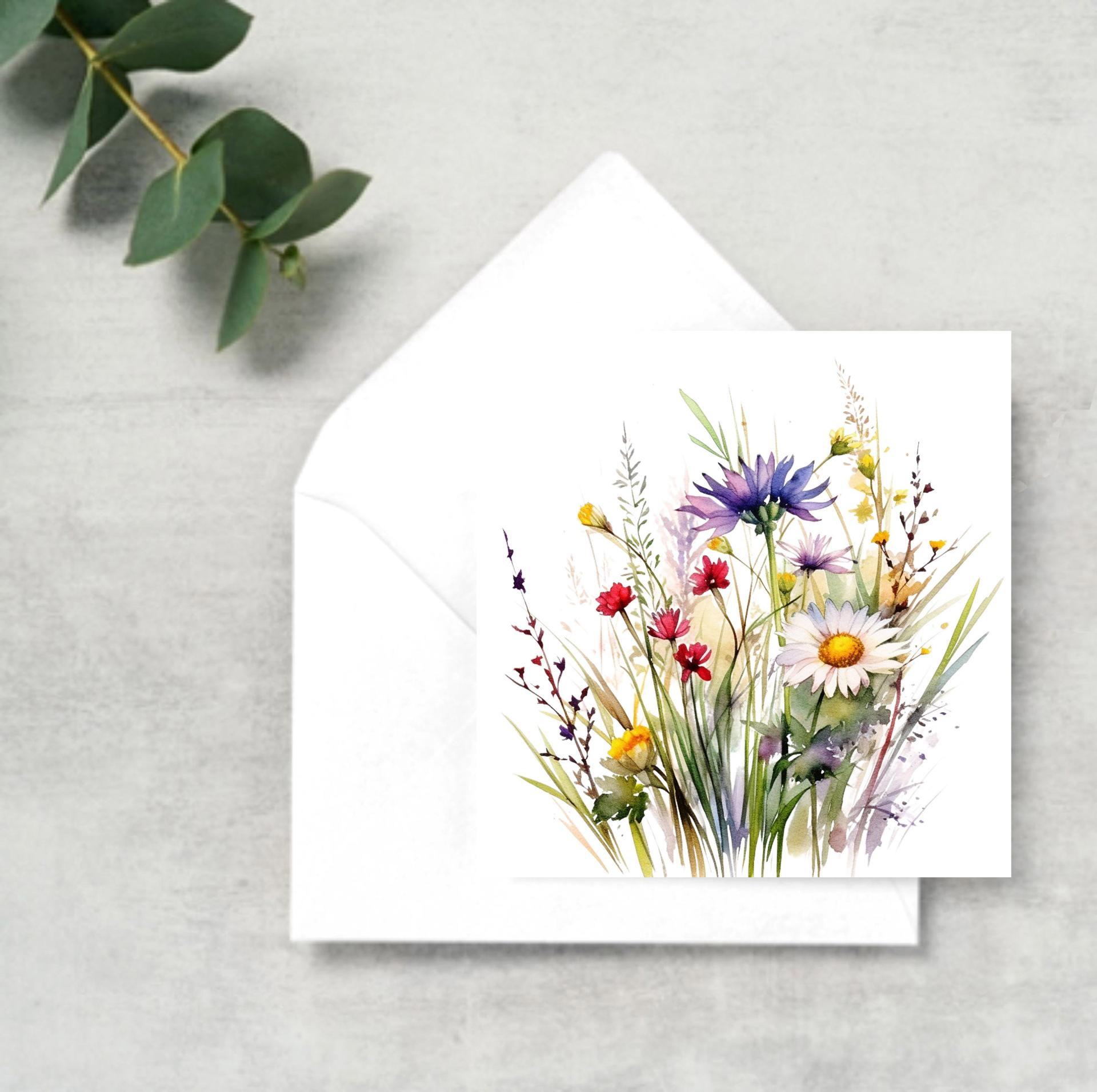 Wildflowers - Single Card or Bulk 10 Pack of Gift Cards