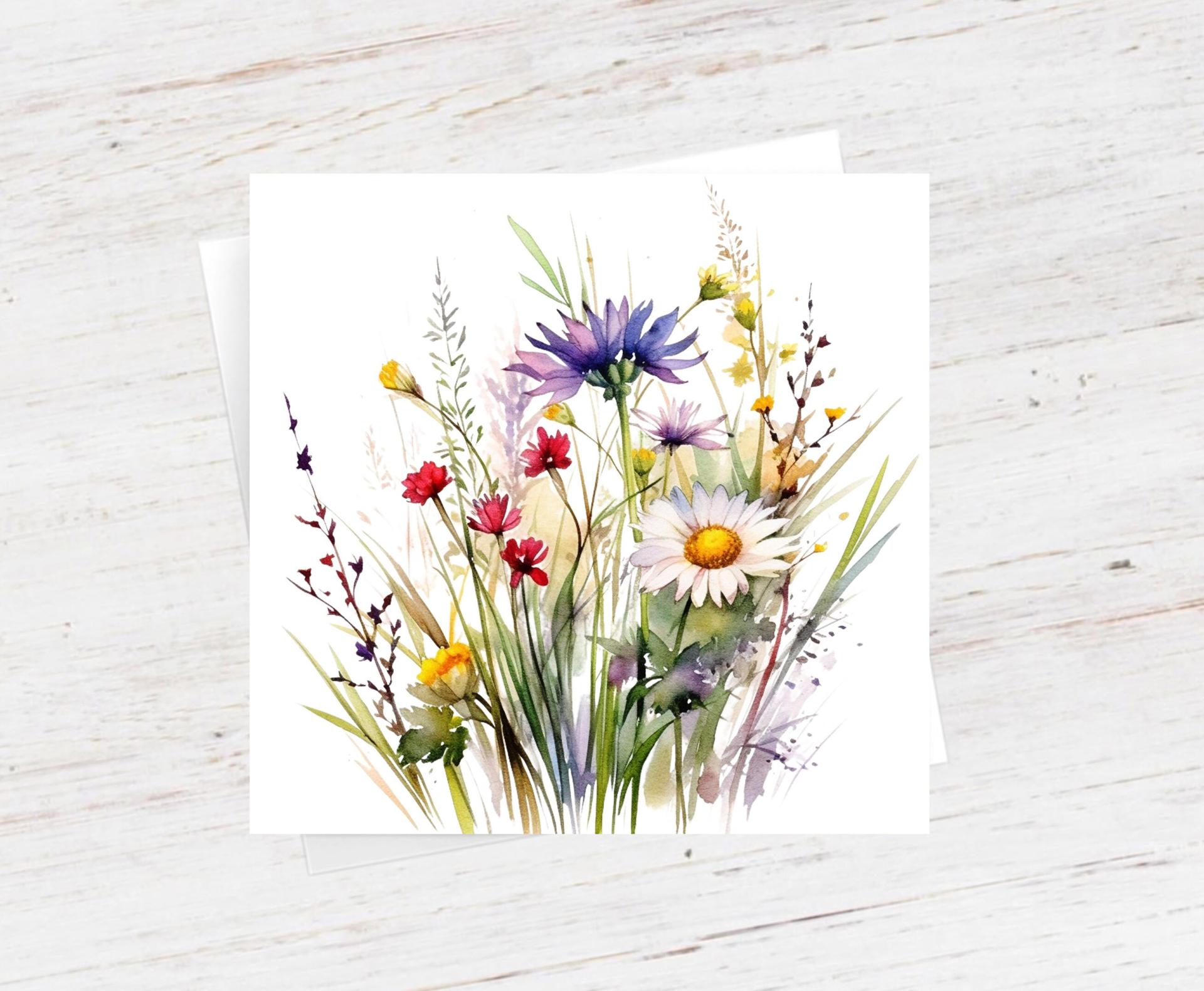 Wildflowers - Single Card or Bulk 10 Pack of Gift Cards