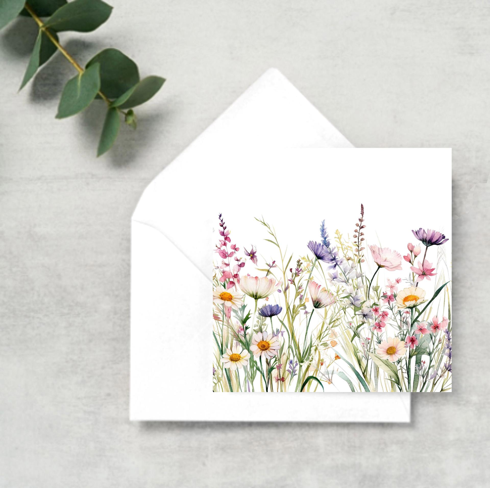 Wildflowers - Single Card or Bulk 10 Pack of Gift Cards