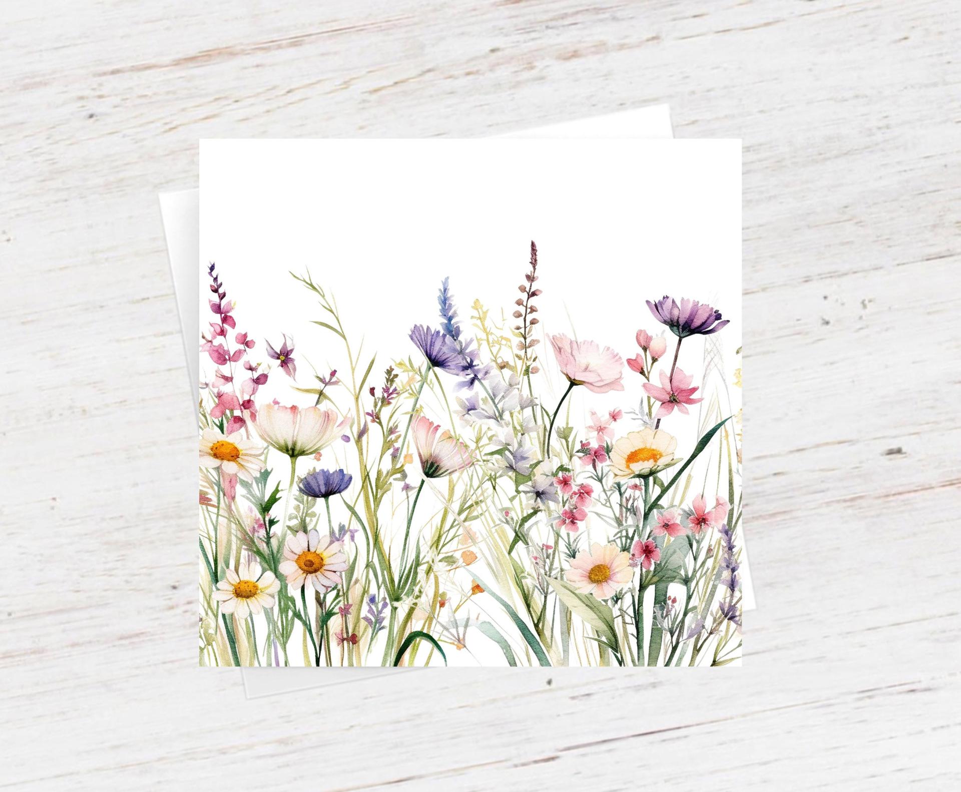 Wildflowers - Single Card or Bulk 10 Pack of Gift Cards