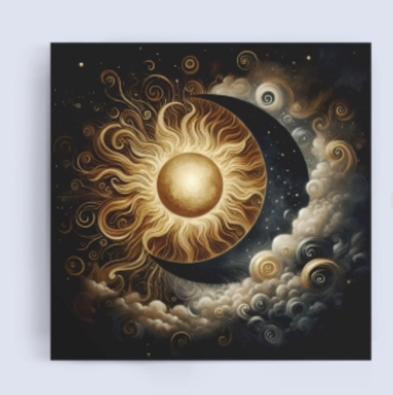 Sun and Moon - Greeting Cards