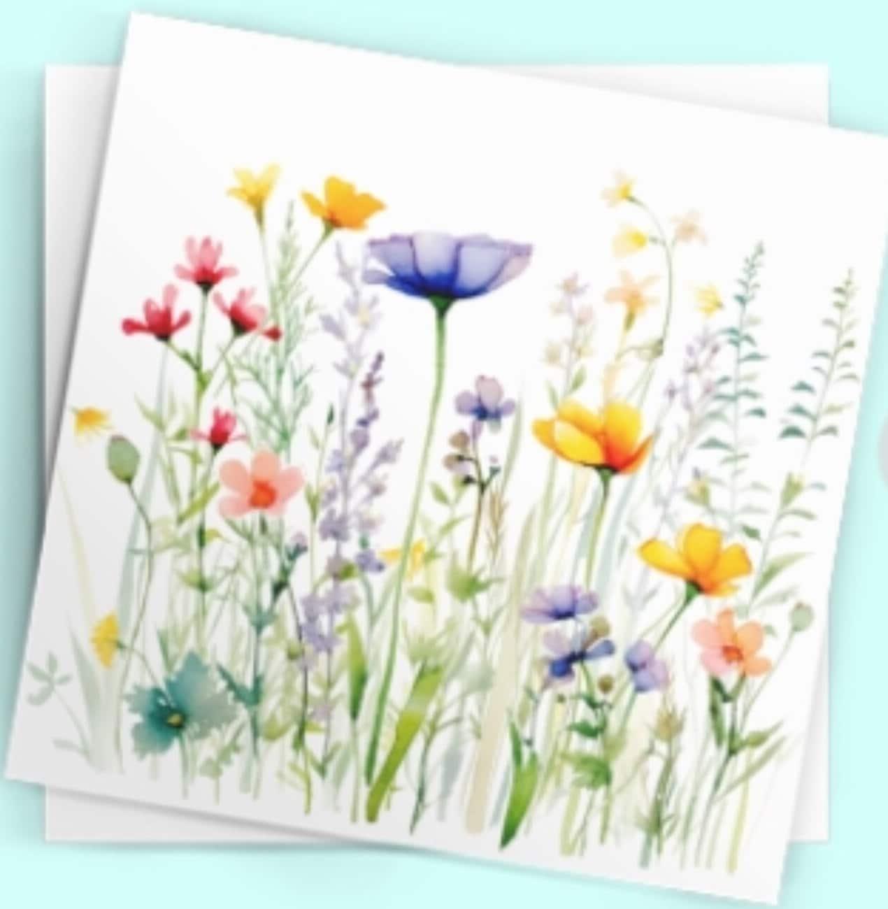 Wildflowers - Single Card or Bulk 10 Pack of Gift Cards