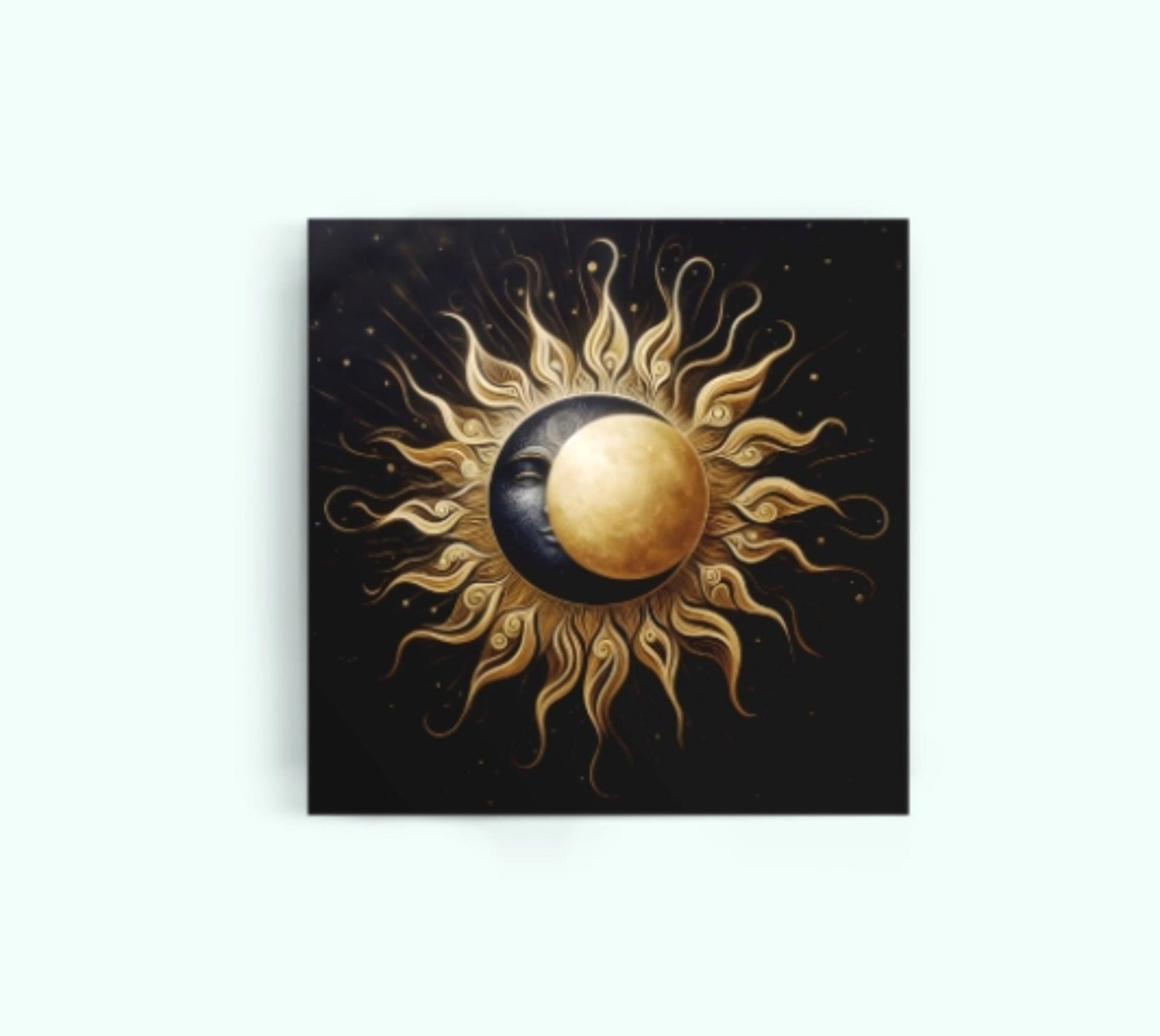 Sun and Moon - Greeting Cards