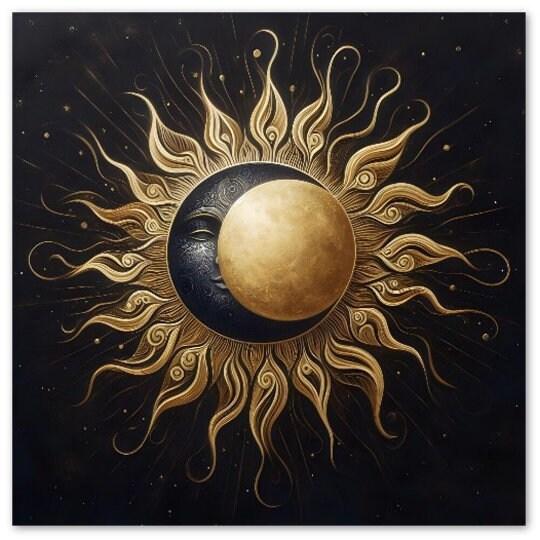 Sun and Moon - Greeting Cards