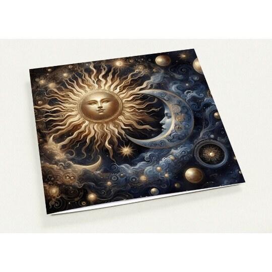 Sun and Moon - Greeting Cards