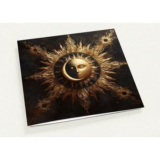 Sun and Moon - Greeting Cards