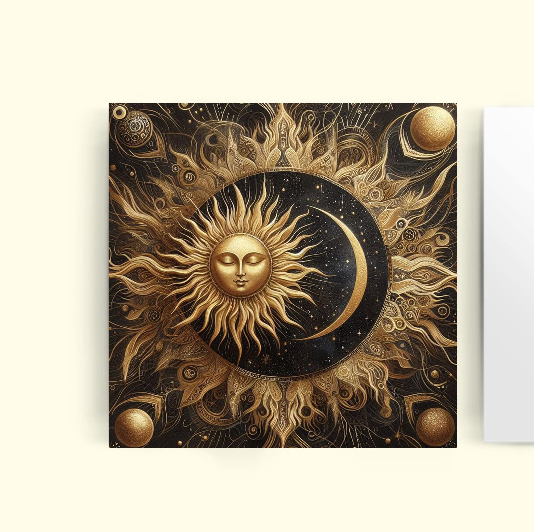 Sun and Moon - Greeting Cards