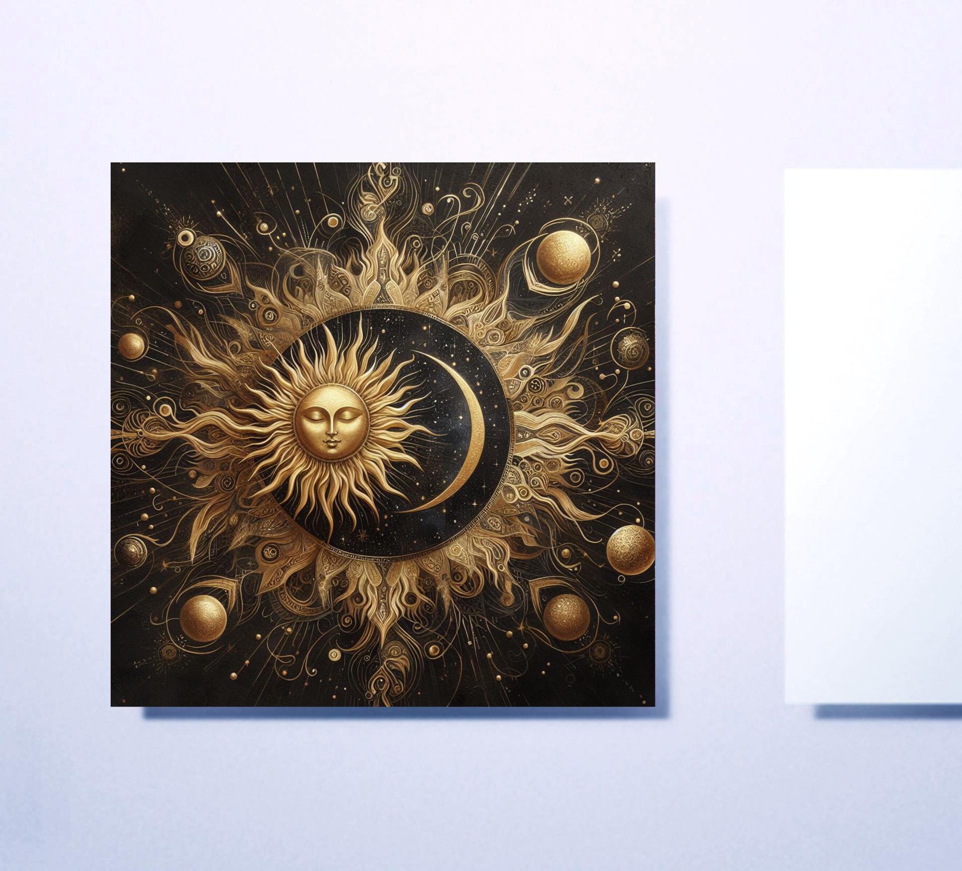 Sun and Moon - Greeting Cards