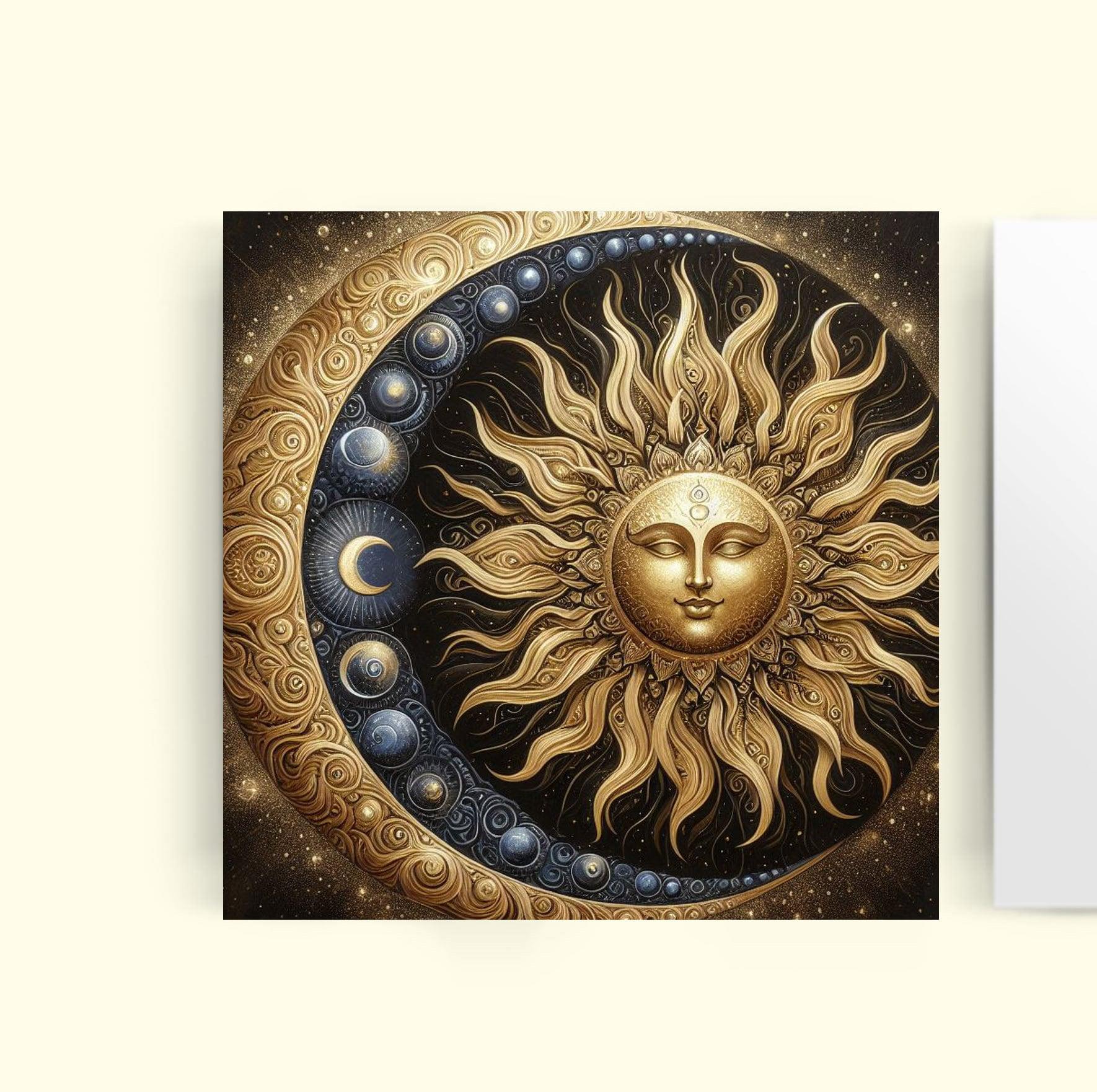 Sun and Moon - Greeting Cards