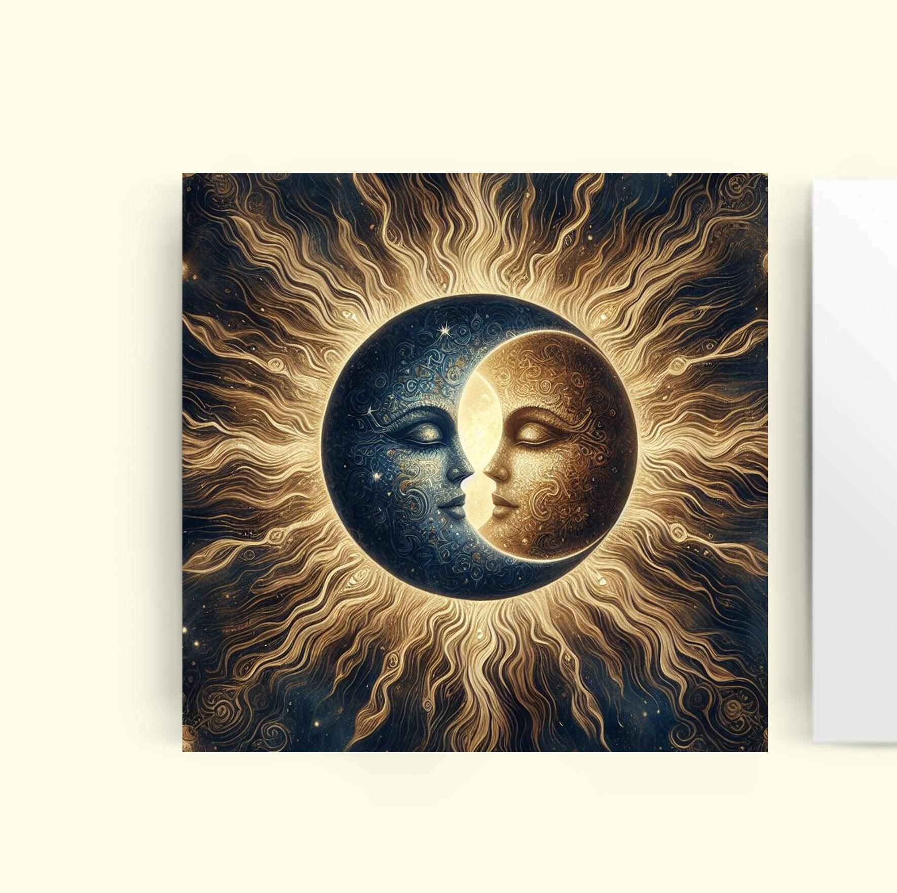 Sun and Moon - Greeting Cards