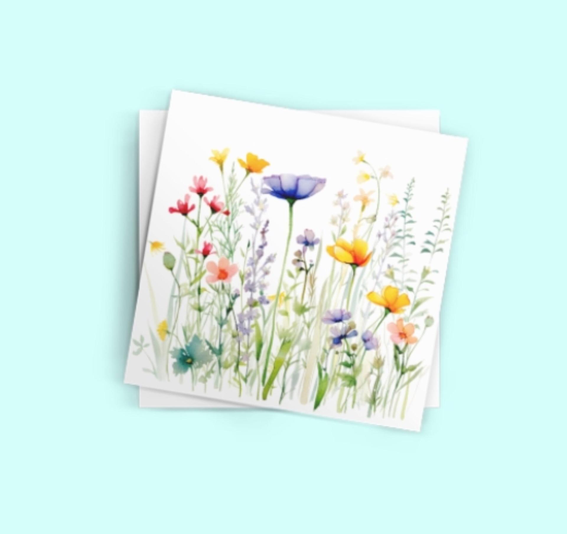 Wildflowers - Single Card or Bulk 10 Pack of Gift Cards