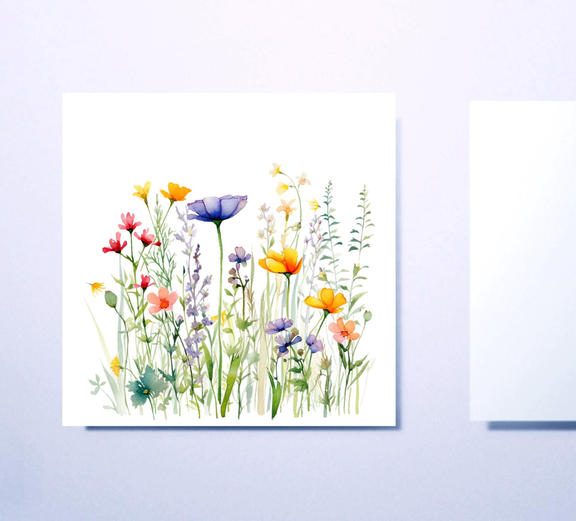 Wildflowers - Single Card or Bulk 10 Pack of Gift Cards