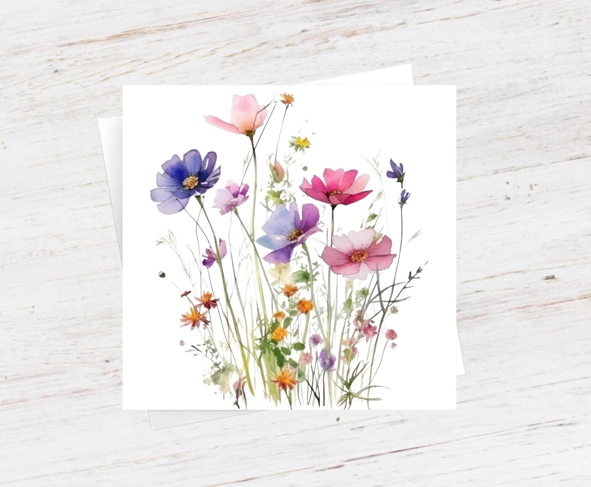 Wildflowers - Single Card or Bulk 10 Pack of Gift Cards