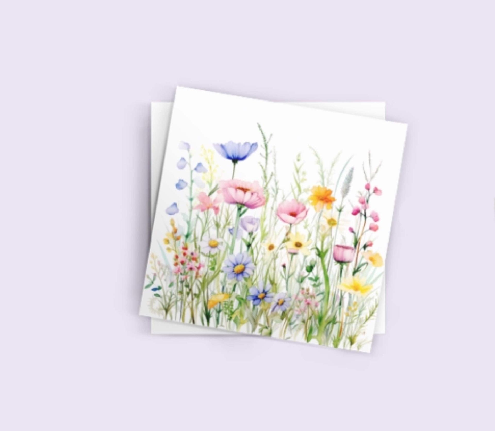 Wildflowers - Single Card or Bulk 10 Pack of Gift Cards