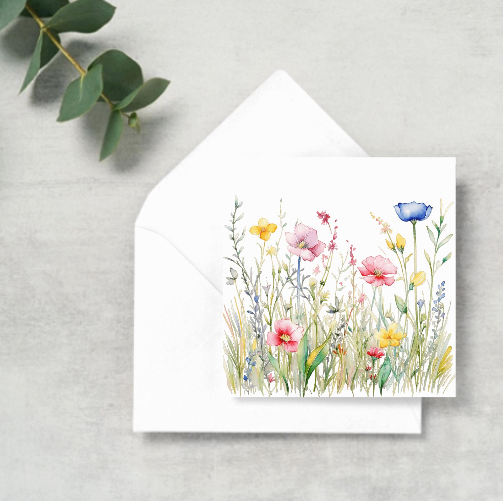 Wildflowers - Single Card or Bulk 10 Pack of Gift Cards